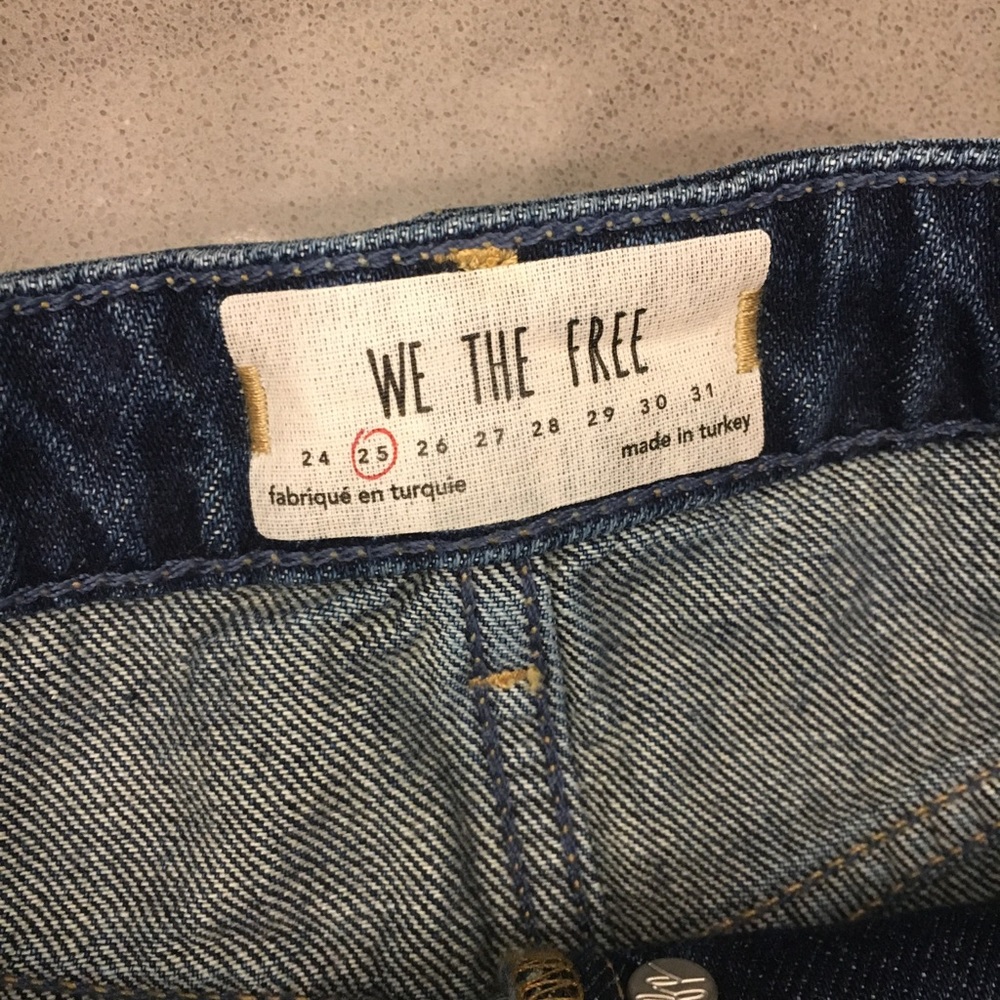 NWT Free People A-line Medium Wash Denim Skirt - Picture 5 of 8